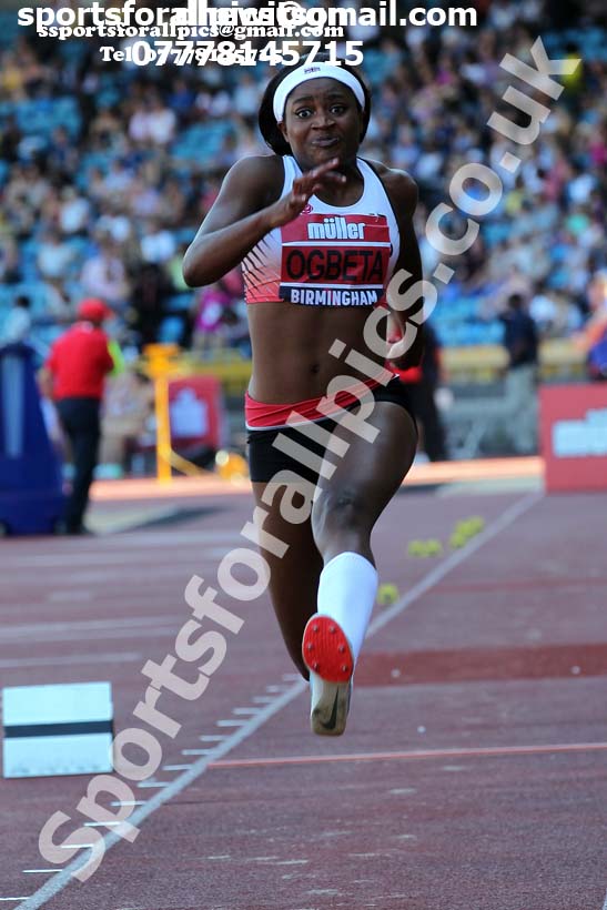 Womens triple jump, 2019 Muller British Championships, Alexander Stadium, Birmingham. Photo: David T. Hewitson/Sports for All Pics